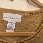 Susan Graver Vintage  Beige Animal Print  Short Sleeve 2X Cardigan.         1815 Photo 6