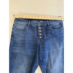 Prosperity Jeans Womens 32" Raw Hem & Slits Mid Rise Button Up Travel Casual Blue Size undefined Photo 3