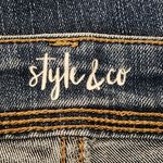 Style & Co . Straight Leg Cropped Denim Jeans Size 12 Petite Cropped Denim Photo 6
