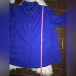 Chelsea Studio Royal Blue Reversible wool/silk blend pea coat sz 32W Photo 4