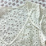 Maaji  Ivory Cream Eyelet Crotchet Boho Embroidered Swim Cover Up Dress Small Photo 9
