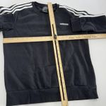 Adidas Sweatshirt Womens Medium Black Three Stripes Crewneck Pullover Logo Photo 6