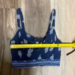 Band of Gypsies Navy Blue Paisley Tank Top Photo 5