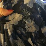 Monique Lhuillier Rtr sz6 ML Melanie Dress floral printed v-neck dark midnight Photo 5