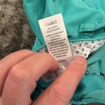 Cambridge Dry Goods Teal/Navy Embroidered Shark Shorts 4" Inseam Size 4 Blue Size M Photo 3