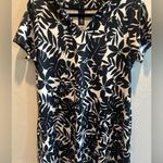 Swimsuits For All Black and White Floral Women's swim cover/dress sz 10 Photo 0