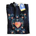 Susan Graver NEW Womens 3X Black Denim JEAN JACKET Embroidered Sequin Mob Wife Photo 8