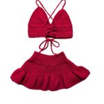 Handmade ✨ Red Crochet Hottie Set ✨ Photo 3