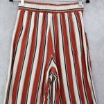 H&M Blown Striped Palazzo Wide Leg Boho Harem Trouser Pull On Pants Small 6 Photo 5