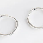 Madewell  Demi-Fine Medium Hoop Earrings in Sterling Silver NWT Photo 0