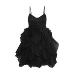 AJE. black ELSIE PLEAT MINI COCKTAIL PARTY DRESS size 8 Photo 3