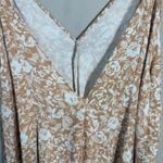 RESA Floral Tent Midi Slip Dress Women's Small Tan White Backless Party Revolve Photo 9