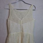 Marina Sleeveless Lace A Line Dress in Ivory Bridal Shower Wedding Size 8 Photo 4