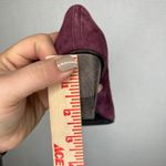COCLICO Women's Burgundy Suede D'Orsay Pointed Toe Block Heel Shoes Size 36 Purple Photo 8