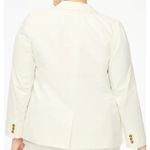 J.Crew NWT  Linen Blend Holland Blazer In White Size 2 Petite Photo 1