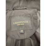 LISHIFENDI Women's Black Puffer Coat with Faux Fur Hood Size M Size M Photo 7