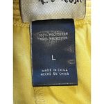 Metro Wear Womens Size Large Yellow Mustard Skirt Lace Overlay Elastic Waist Yellow Photo 3