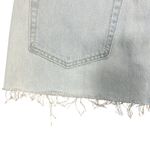 MOTHER Snacks The Fun Dip Micro Cut Mini Skirt Blue Slushie Sz 30 Raw Hem Grunge Photo 8