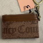 Juicy Couture wallet chestnut chino hang around card case brown gold hardware OS Photo 4