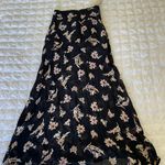 Flynn Skye Semi Sheer Black Floral Maxi Skirt Photo 1