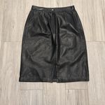 Genuine Leather Pencil Skirt Black Size undefined Photo 2