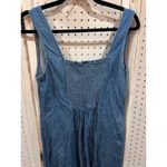 Old Navy  Denim Square Neck Smocked Back Midi Dress Blue Size M Photo 6
