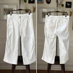 Anthropologie  Hei Hei White Wide Leg Crop Pants 29 Photo 1