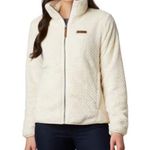Columbia  Fire Side Sherpa Fleece Full Zip Jacket Cream Small Photo 1