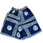 Vintage 80s Teddi Trouser Blouse Shorts Women’s 26” Waist Blue Photo 0