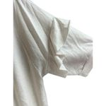 Matilda Jane  Women's Shirt Large Cream Short Ruffle Sleeves Crew Neck Photo 2