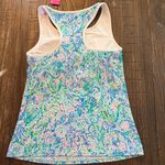Lilly Pulitzer  Canna Bra Tank Top Small NWT Surf Blue Soleil It To Me UPF 50+ Photo 2