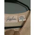 Jaclyn Smith  Pink Vintage Beaded Floral Shoulder Pad Sweater Size Small Photo 3