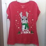 Wound Up FINAL MARKDOWN Juniors'  "Fa La Llama" Tee (XXXL/21) Photo 0