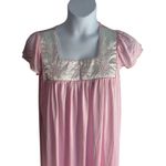 VTG Unbranded Women NA Pink Nightgown Dress Silky Nylon Lace Lingerie 60s Size undefined Photo 1