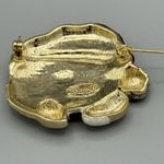 Vtg Danecraft Christmas Kitty Cat Santa Glitter Brooch Lapel Pin Red White Gold Size 0 Photo 4