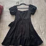 Trixxi  Black Puff Sleeve Mini Dress Photo 2