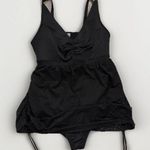 Cacique SWIM BY DRESS SWIMSUIT PLUS Size 20BLACK Mesh Crochet ONE PIECE Beach Photo 2