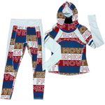 Free People FP Movement Dawn to Dusk Graphic Hoodie & Leggings Base Layer Set Size Medium Photo 10