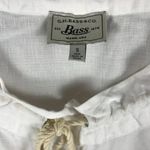 G.H. BASS White Short Sleeve Drawstring Top NWT Small Photo 6