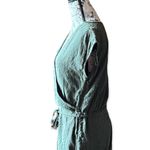 Roxy Womens Green Size M Junior Surplice lace Crochet Drawstring Romper v neck Photo 2