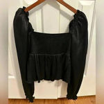 ASTR The Label Irene Top Blouse Black size Medium Photo 6