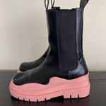 Lemonade Tire Chelsea Boots Pink & Black Size 7 Photo 2