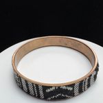 Black and White Striped Bangle Photo 1