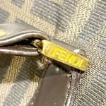 Fendi Brown All Over F Print Satchel Handbag Designer Authentic Leather Photo 1