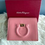 Salvatore Ferragamo  Gancini Light Pink Calfskin Leather Wallet Photo 3