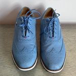 FootJoy Women's Sport Retro Blue Faux Leather Golf Shoes Size 8.5 Photo 0