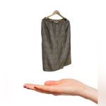 Melrose and Market Melrose Floral Collectible Maxi Skirt 100% Silk stamp Two Buttons Vintage brown Photo 1