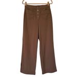 Halara  High Waisted Multiple Pockets Straight Leg Pants Womens Large Brown Photo 1