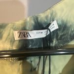 ZARA  Navy Blue Tie Dye The Batik Top Short Sleeve lightweight Blouse Women Sz M Photo 3