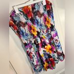 Rouge Collection NWOT Ruched Chest Strapless Romper Pockets Shorts Floral Sz 4X Pink Photo 3